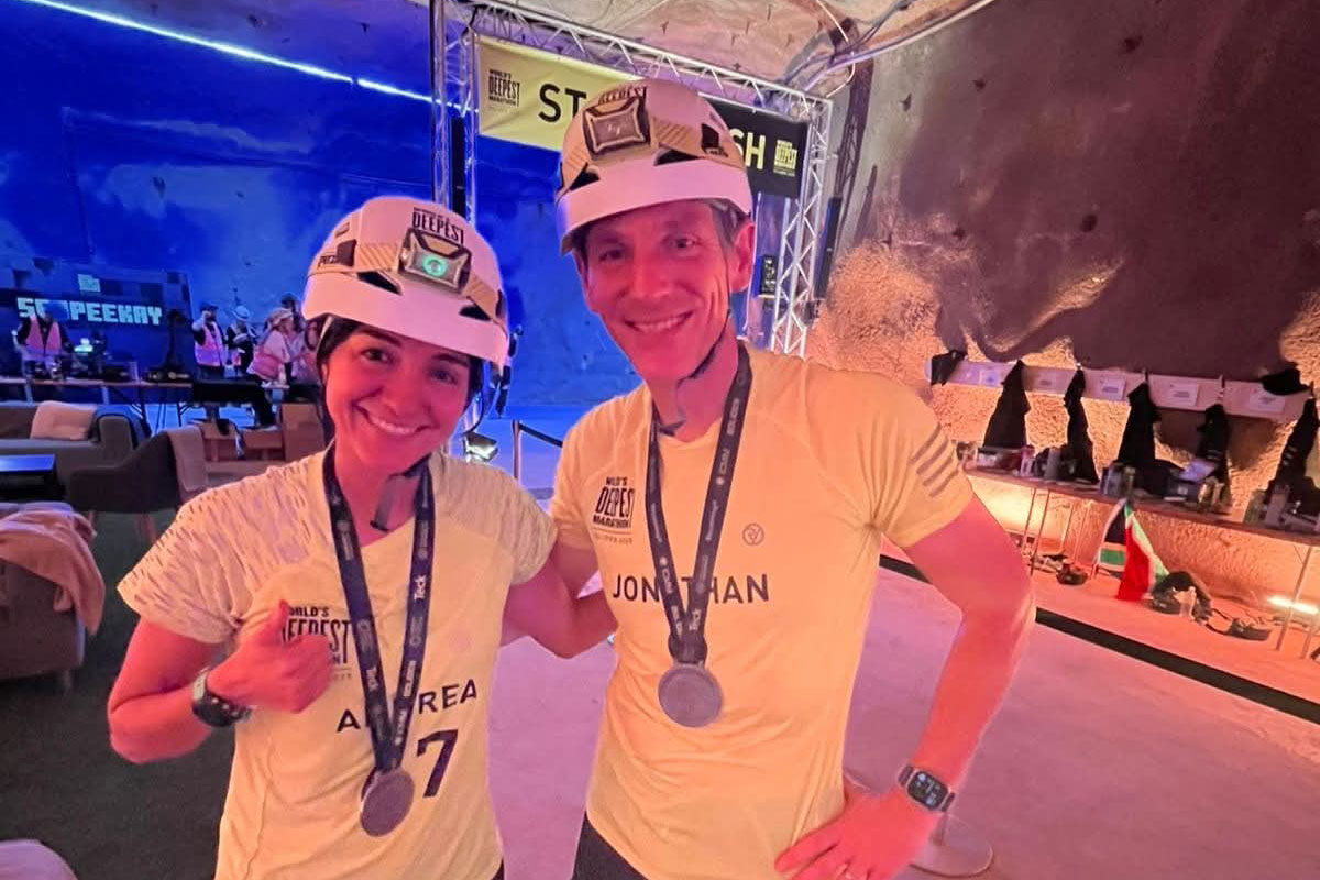 Chilena corrió la maratón más profunda del mundo en Suecia